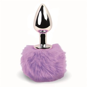 Bunny Tail Butt Plug With Tail Purple