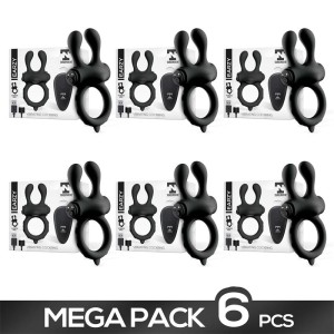 Pack Of 6 Earzy Vibrating Penis Ring With Remote Control Magnetic Usb Silicone