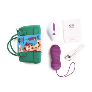 Motion Love Balls Vibrating Egg With Remote Control Foxy Purple