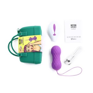 Motion Love Balls Vibrating Egg With Remote Control Twisty Purple