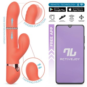 Mindy Vibe With Up And Down Beads Ring, Finger And Pulsation With App