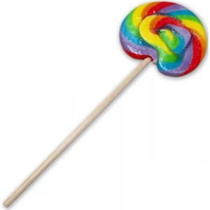 Round Lollipop Lgtb Flag 50gr