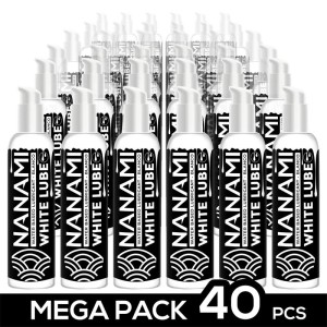 Pack 40 White Creamy Lube Semen Imitation Water Base Vegan 150 Ml