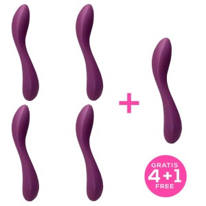 Pack 4+1 Monroe 2.0 Vibrator Purple Liquefied Sil
