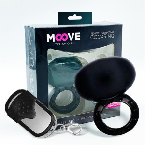Vibrating Cockring With Remote Control Black
