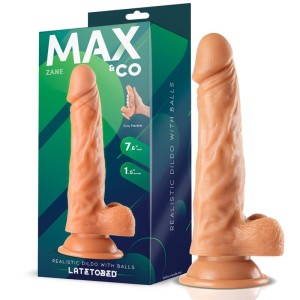Zane Realistic Dildo With Testicles Flesh 7,6 19.5 Cm