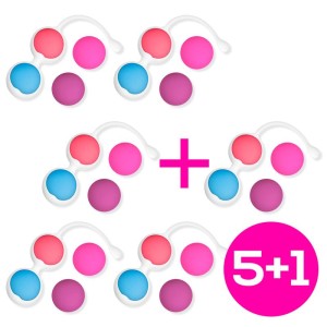 Pack 5 + 1 Kit 4 Kegel Balls Silicone
