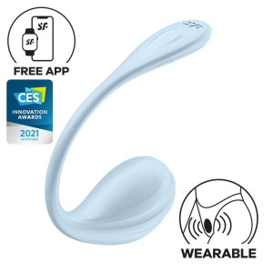 Smooth Petal Panty Vibrator With App Blue