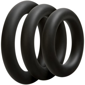3 C-ring Penis Set Thick Black