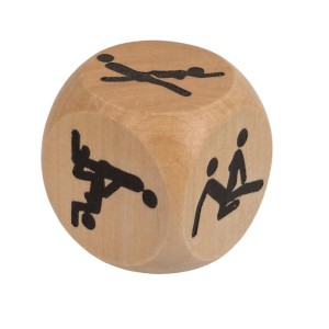 Wooden Dice Kamasutra 3x3 Cm 1 Unit