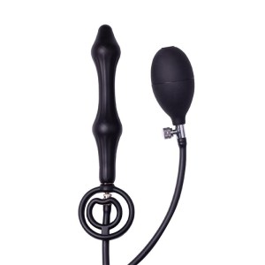 Inflatable Anal Plug With Double Balloon And Pump