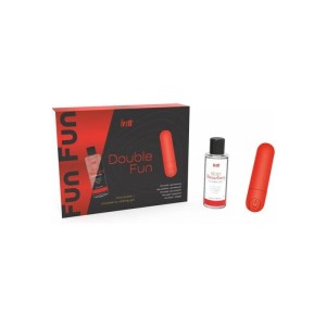 Set Mini Vibrating Bullet And Strawberry Sliding Gel 50 Ml
