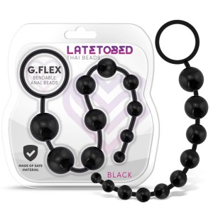 G.flex Bendable Thai Anal Beads Black