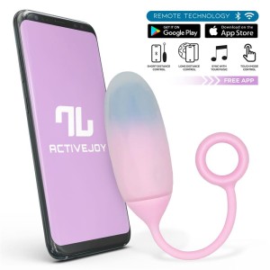 Vibrating Egg With App Double Layer Silicone Blue/purple