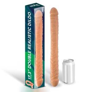 Trent Double Realistic Dildo Flesh 17,3 44 Cm