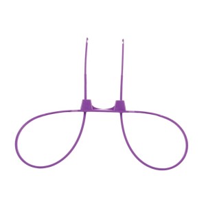 Shots Ouch! Zip Tie Cuffs Purple