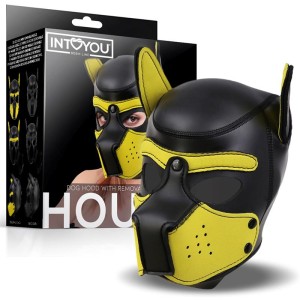 Hound Neoprene Dog Hound Removable Muzzle Black/yellow One Size