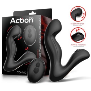 Convo Prostate Massager With Tapping And Finger Wiggle Function