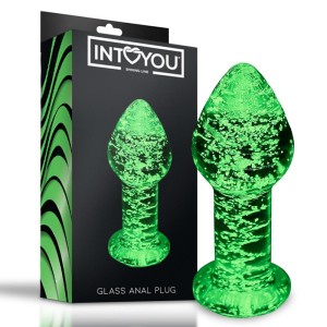 Glow In The Dark Glass Butt Plug