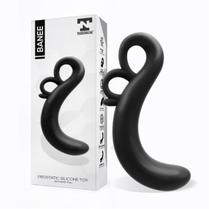 Banee Prostativ Stimulator With Easy Pull Silicone Black