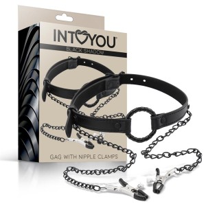 O Ring Gag And Nipple Clamps Vegan Leather