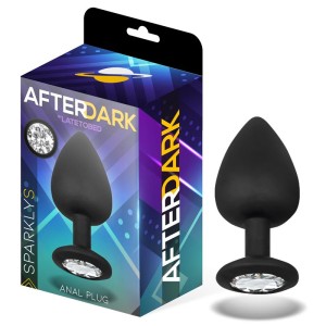 Sparkly Butt Plug Silicone Size S 7.5 Cm X 2.6 Cm