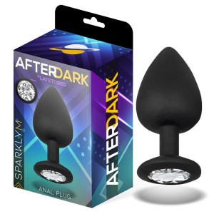 Sparkly Butt Plug Silicone Size M 8 Cm X 3.5 Cm
