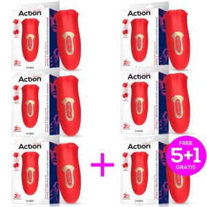 Pack 5+1 Ember Licking And Vibrating Mouth Shape Massager