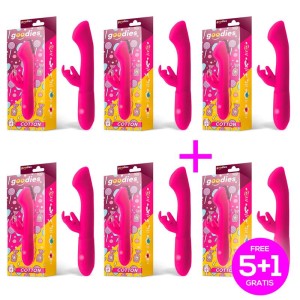 Pack 5+1 Cotton G-spot Vibe With Rabit Usb Silicone