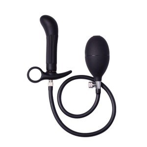Inflatable Anal Plug With Pump Black