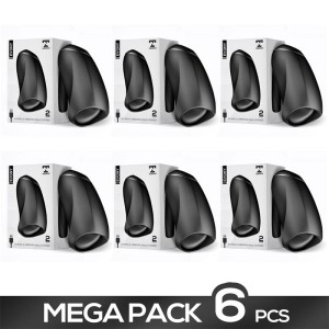 Pack Of 6 Evony Oral Sex Male Masturbator Suction And Vibration 2 Motors Usb Silicone