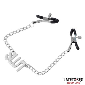 Nipple Clamps With Chain Slut
