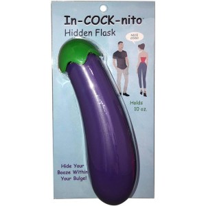 Eggplant Shapped Bottle In-cock-nito Flask