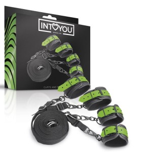 Glow In The Dark Cuffs And Restraints Bed Set