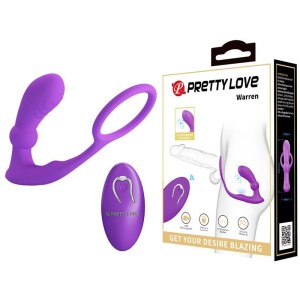 Warren Remote-controlled Vibrating And Pulsating Anal Plug And Penis Ring