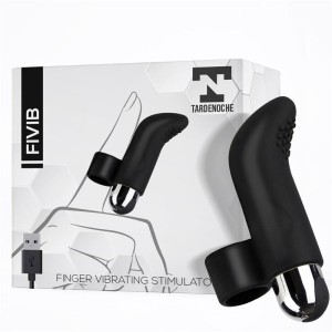 Fivib Finger Vibrating Stimulator Usb Silicone Black