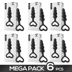 Pack Of 6 Cuore Butt Anal Silicone