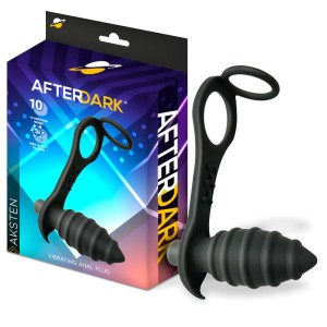 Aksten Vibrating Anal Plug With Penis Ring