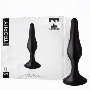Trophy Anal Plug 11 Cm Silicone Black