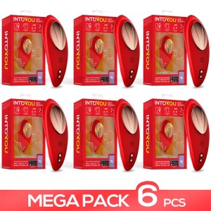 Pack 6 Panty Vibrator With App Red