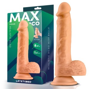 Dean Realistic Dildo With Testicles 8.5 Flesh