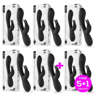 Pack 5+1 Noir Vibrador Silicona Liquida