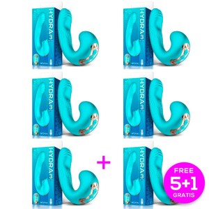 Pack 5+1 Hydra Vibe With Pulsation And Clitoris Stimulating Tonge 3 Motors