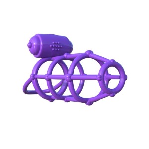 Fantasy C-ringz Vibrating Climax Cage Purple