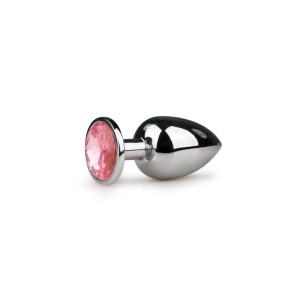 Metal Butt Plug No. 6 Silver/pink