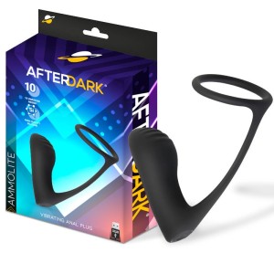 Ammolite Vibrating Anal Plug With Testicle Ring