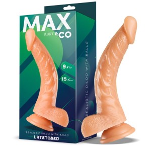 Kurt Realistic Dildo With Testicles Flesh 9,4 24 Cm