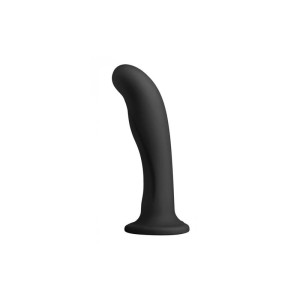 Heart On Silicone Harness Dildo Black