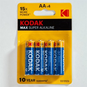 Alkaline Super Max Aa Lr6 Battery Blister Of 4