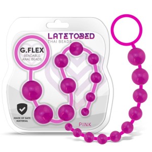 G.flex Bendable Thai Anal Beads Pink